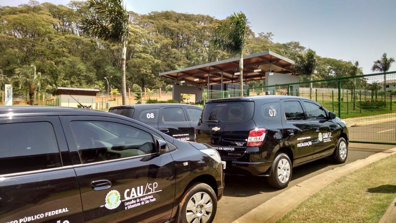 Ação do projeto Fiscalização em Ação na cidade de Ribeirão Preto. Imagem: Arquivo CAU/SP.