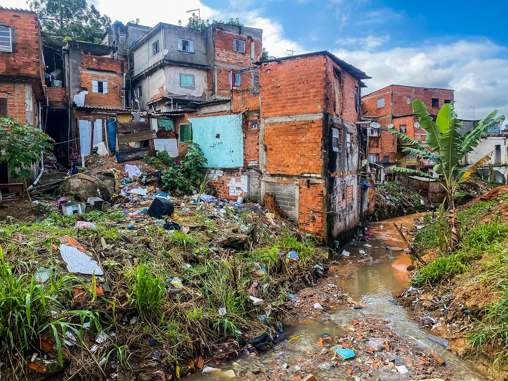 Favela Guaicuru na capital paulista.